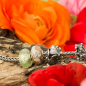 Preview: Trollbeads - Prehnit Turmalin Quarz