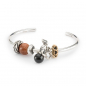 Preview: Trollbeads - Runder brauner Goldstein