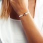 Preview: Sailbrace - Armband - Golden Touch White