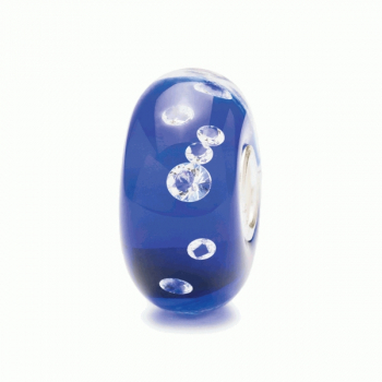 Trollbeads -"Diamanten" Bead Blau