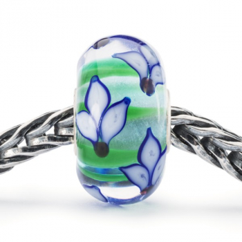 Trollbeads - Blaue Iris Blüte