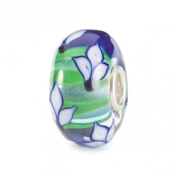 Trollbeads - Herbst 2023 - Blaue Iris Blüte