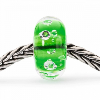 Trollbeads - “Diamanten” Bead Smaragdgrün