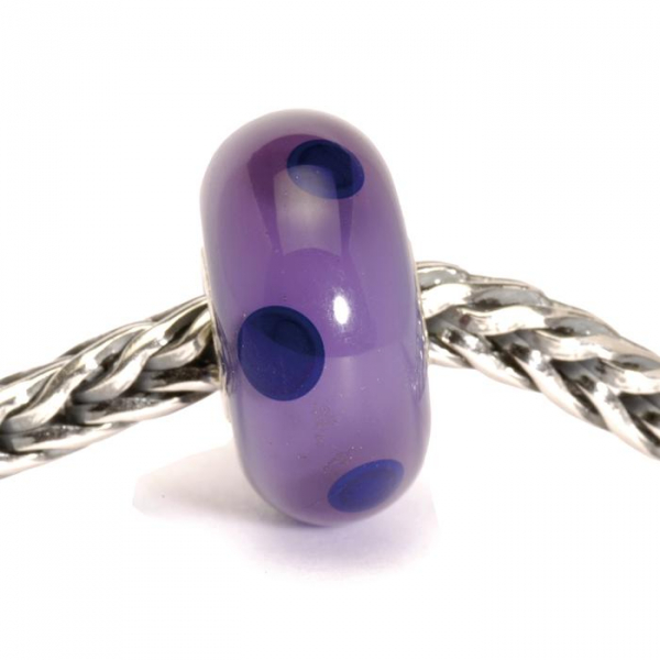 Trollbeads - Purpe Dot - Retired