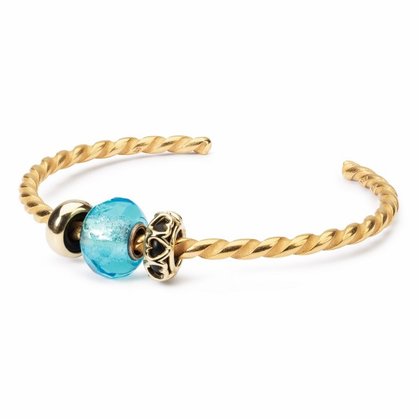 Trollbeads - Twisted Gold Plated Bangle