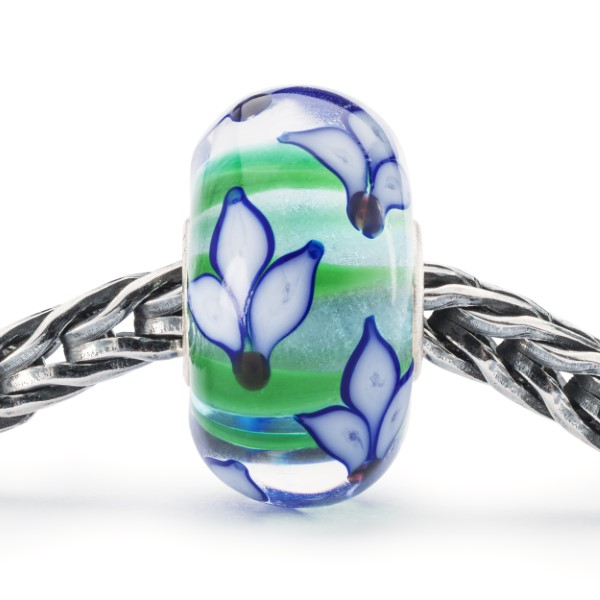 Trollbeads - Blaue Iris Blüte