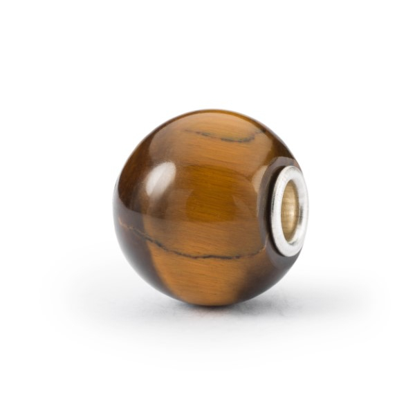 Trollbeads - Herbst 2022 - Jumbo Rundes Gelbes Tigerauge