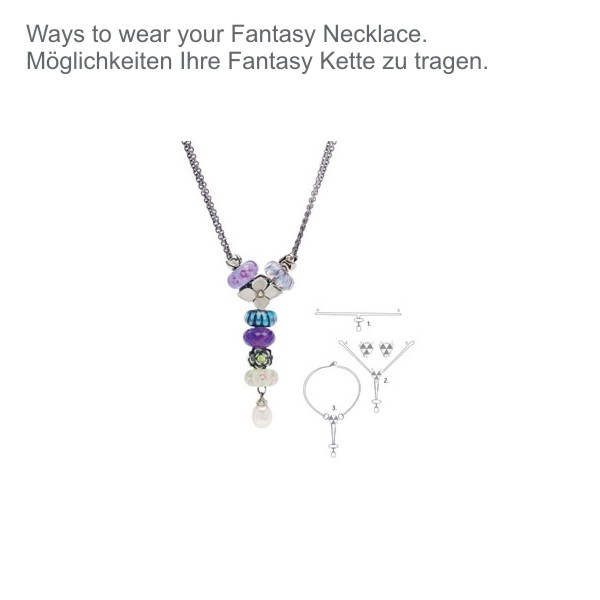 Trollbeads - Fantasy Necklace with Rosa Pearl
